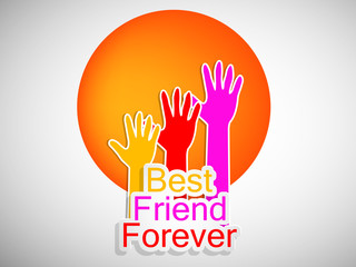 illustration of elements of Friendship Day Background