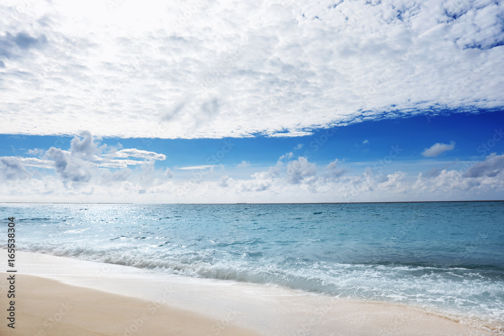 Poster View of beautiful beach at resort