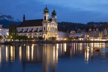 Fototapeta na wymiar Jesuit Church - Lucerne - Switzerland