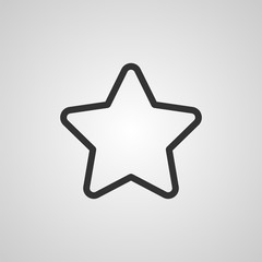 Obraz premium Vector star icon illustration. Template for design