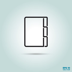 address book directory line icon