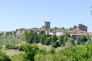 Fototapeta na wymiar The rural village of Castellina in Chianti on Tuscany, Italy