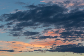 Sunset with clouds