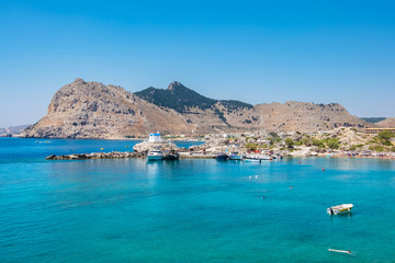 Obraz premium Kolymbia coastline. Rhodes, Greece