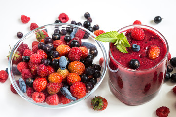 Image with a berry cocktail.