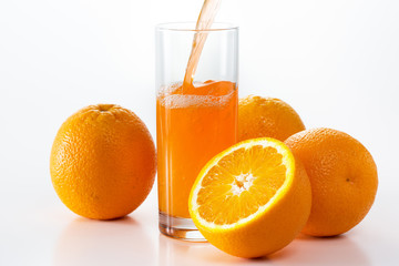 Glass of orange juice