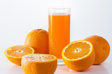 Glass of orange juice