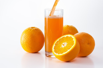Glass of orange juice