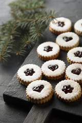 Linzer cookies