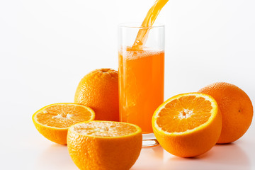 Glass of orange juice