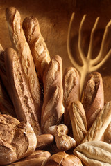 assorted artisan breads