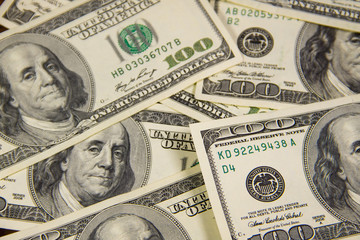 Background of the hundred dollar bills
