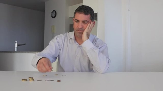 Man having financial problems