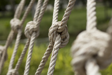 Fototapeta na wymiar Knitting rope