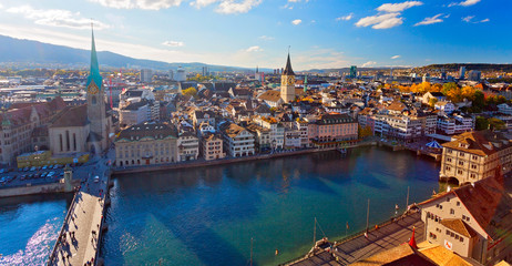 Panorama von Zürich, Schweiz