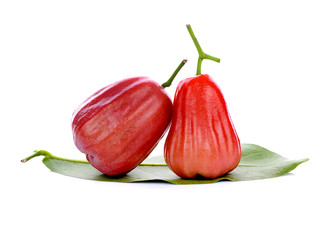 ripe roseapple isolated on a white background