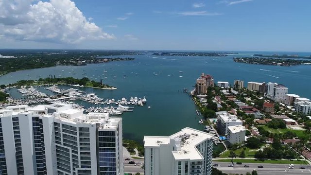 Sarasota waterfront view from above the condos