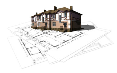 project layout drawing of the house