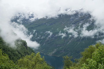 Geiranger area in Norway