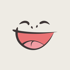 Graphic Emoticon. Collection of Emoji. Smile icons. Isolated vector illustration on white background