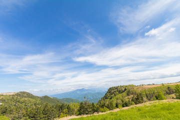 Beautiful landscape of Utsukushigahara,Nagano , Japan.