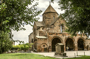 Fototapeta premium View of the Church from the side on a three-nave domed Basilica of St. Gayane in Echmiadzin