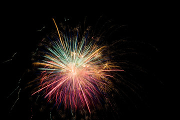 Colorful fireworks