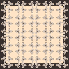 Background with teddy bears and a frame