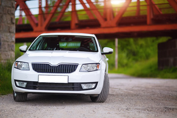 Front-side view of a car