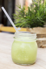 Green smothiee. Detox superfood