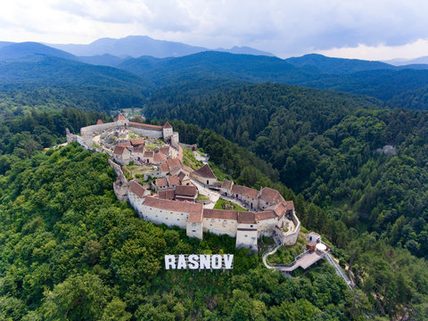 Rasnov Fortress from above