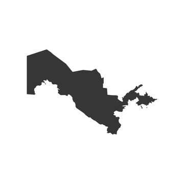 recommend clip art: Uzbekistan map outline