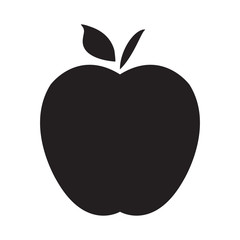 Apple fruit icon over white background vector illustration