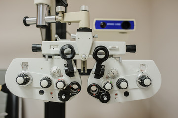 An ophthalmologic clinic examination equipment : phoropter,