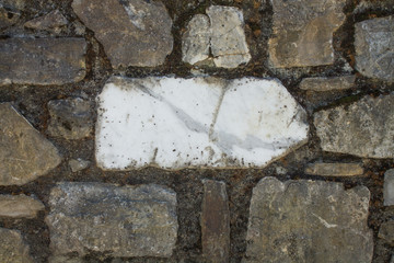 Stone wall texture white a white stone similar arrow