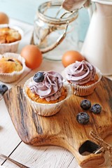 Lemon blueberry cupcakes