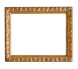 Golden frame for paintings, mirrors or photos