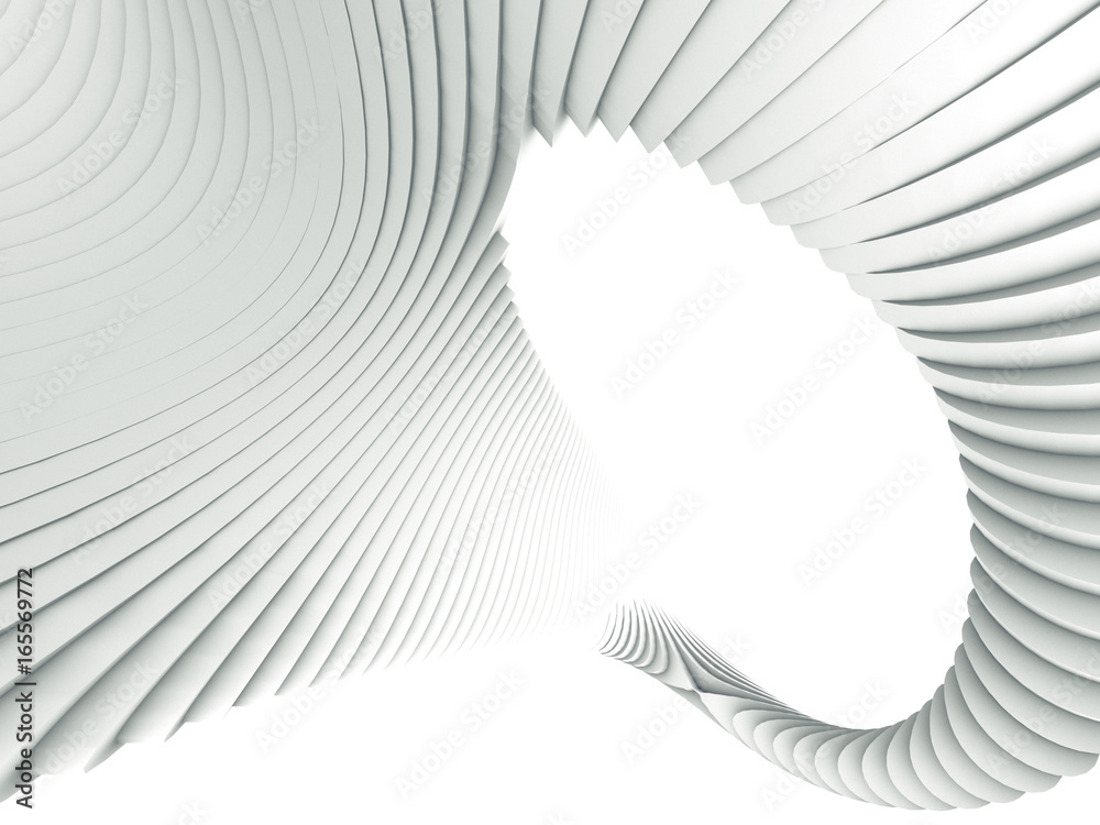 Poster white stripe pattern futuristic background. 3d render illustration