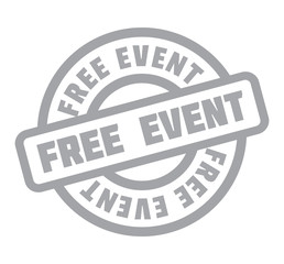Free Event rubber stamp. Grunge design with dust scratches. Effects can be easily removed for a clean, crisp look. Color is easily changed.