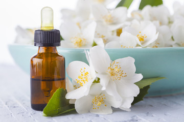 Fototapeta na wymiar essential jasmine oil
