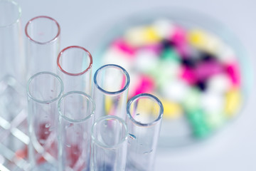 Pharmaceutical Drugs for education in laboratory.