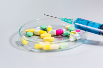 Pharmaceutical Drugs for education in laboratory.