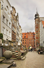 Mariacka street in Gdansk. Poland   