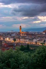 Obraz premium Florence on a sunset, Italy