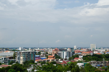 The Cloud on the sky above Chiangmai CIty and the logistic.