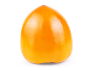 Persimmon fruit isolated on white background. Clipping path