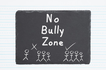 Fototapeta premium No bully message and graphic