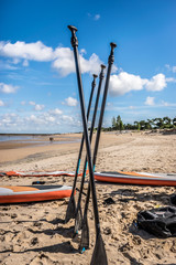 Pagaies de paddle sur l'&icirc;le d'Ol&eacute;ron