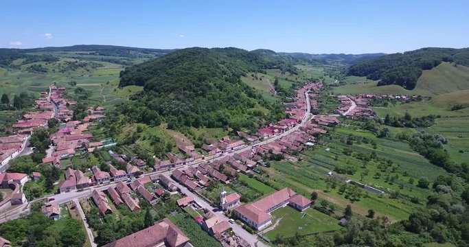 Saxon Village Valea Viilor in Transylvania Romania