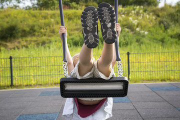 Happy kid on the playground © katrin_timoff